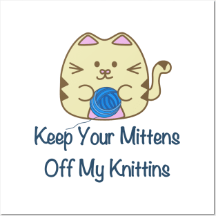 Kittens Knitting Posters and Art